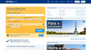 Booking.com（ブッキングドットコム）ページ